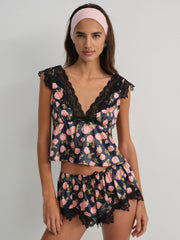 Women Kayla Sleep Top - Navy