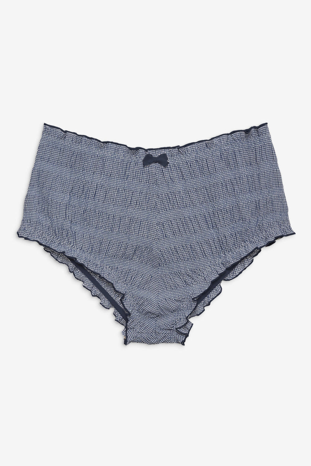 Women Denim Hearts Bloomer Short - Blue