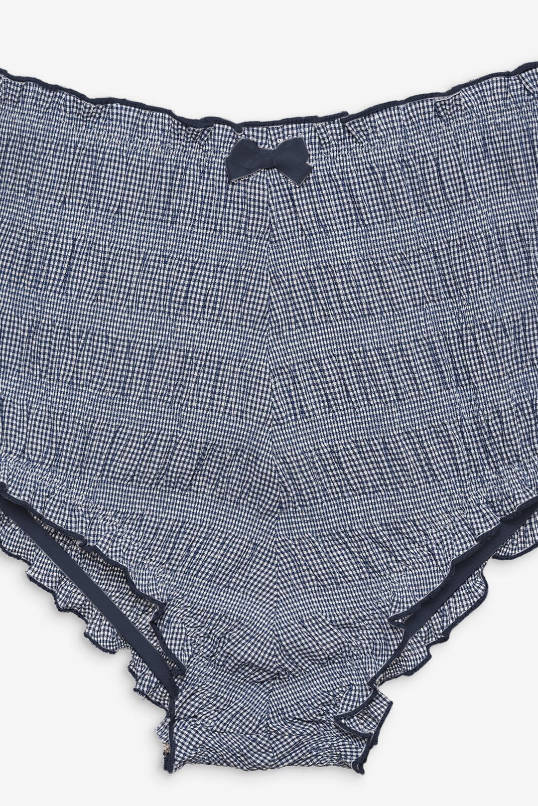 Women Denim Hearts Bloomer Short - Blue