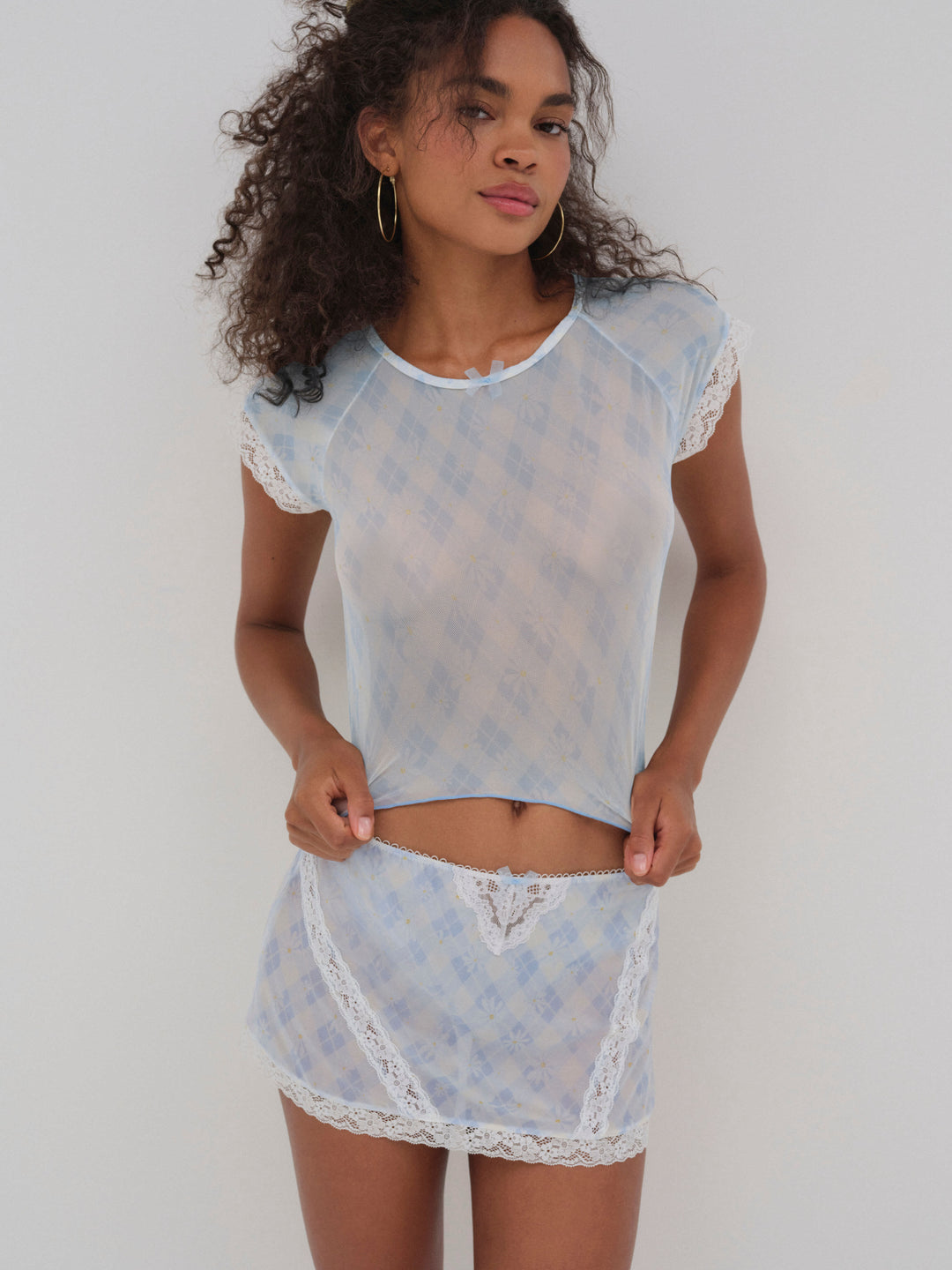Women Dee Dee Daisy Tee - Blue