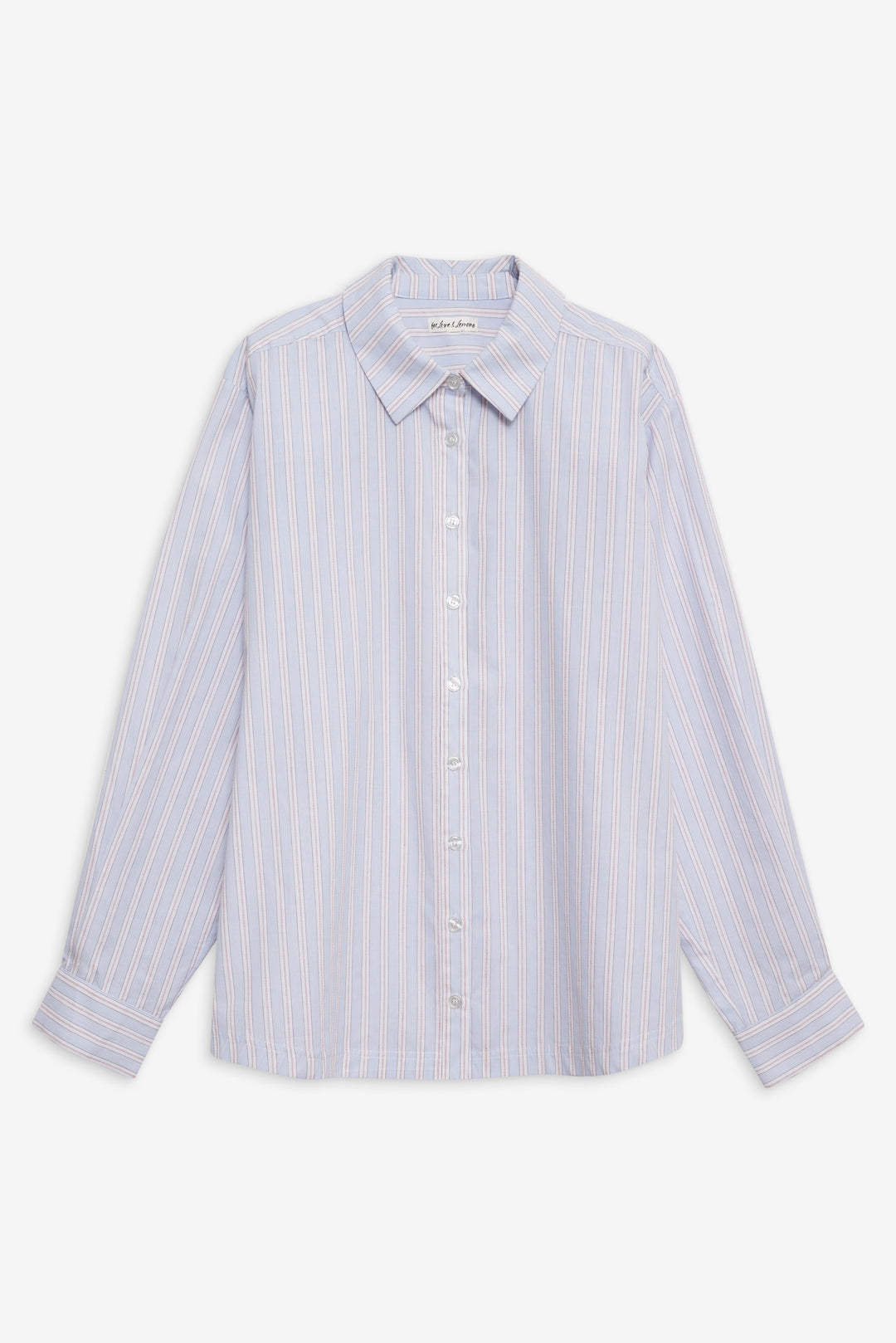 Women Lakeside Stripe Button Down Top - Blue