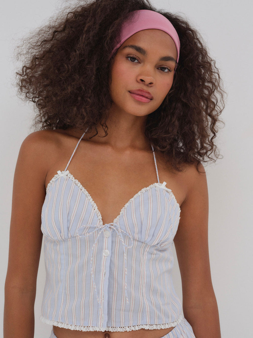 Women Lakeside Stripe Top - Blue