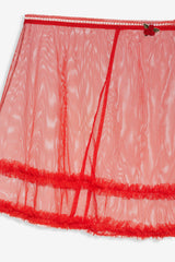 Women Gene Slip Skirt - Red
