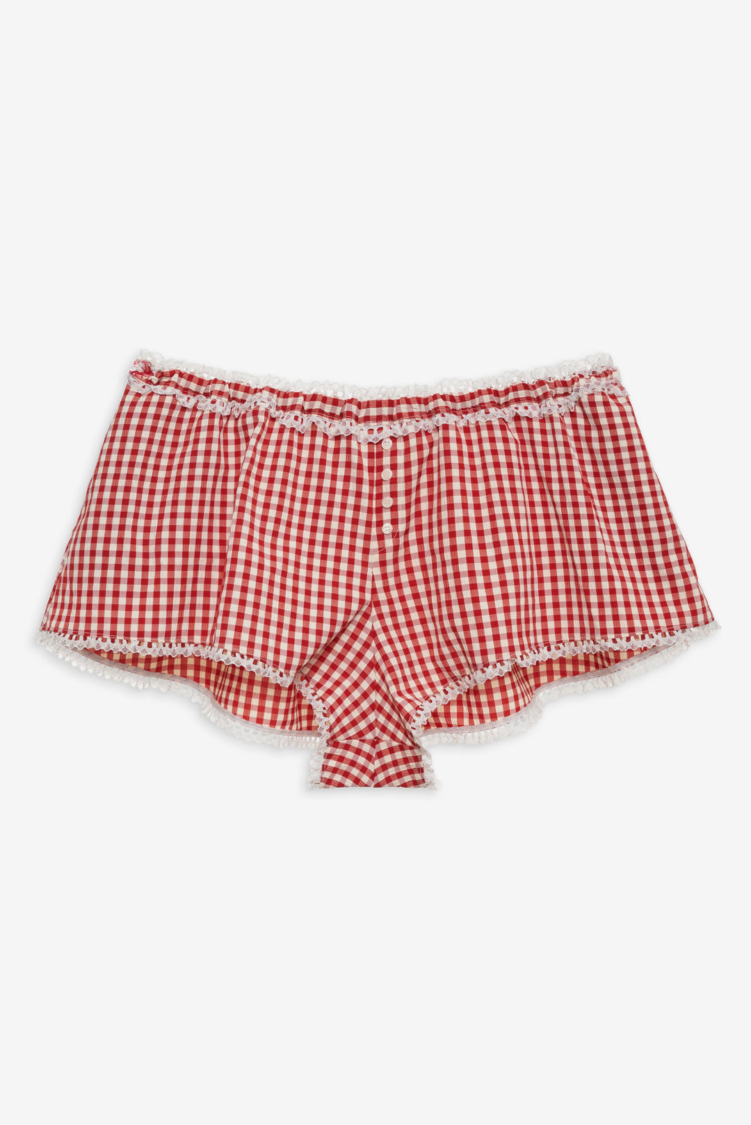 Women Scotch Bonnet Gingham Short - Red