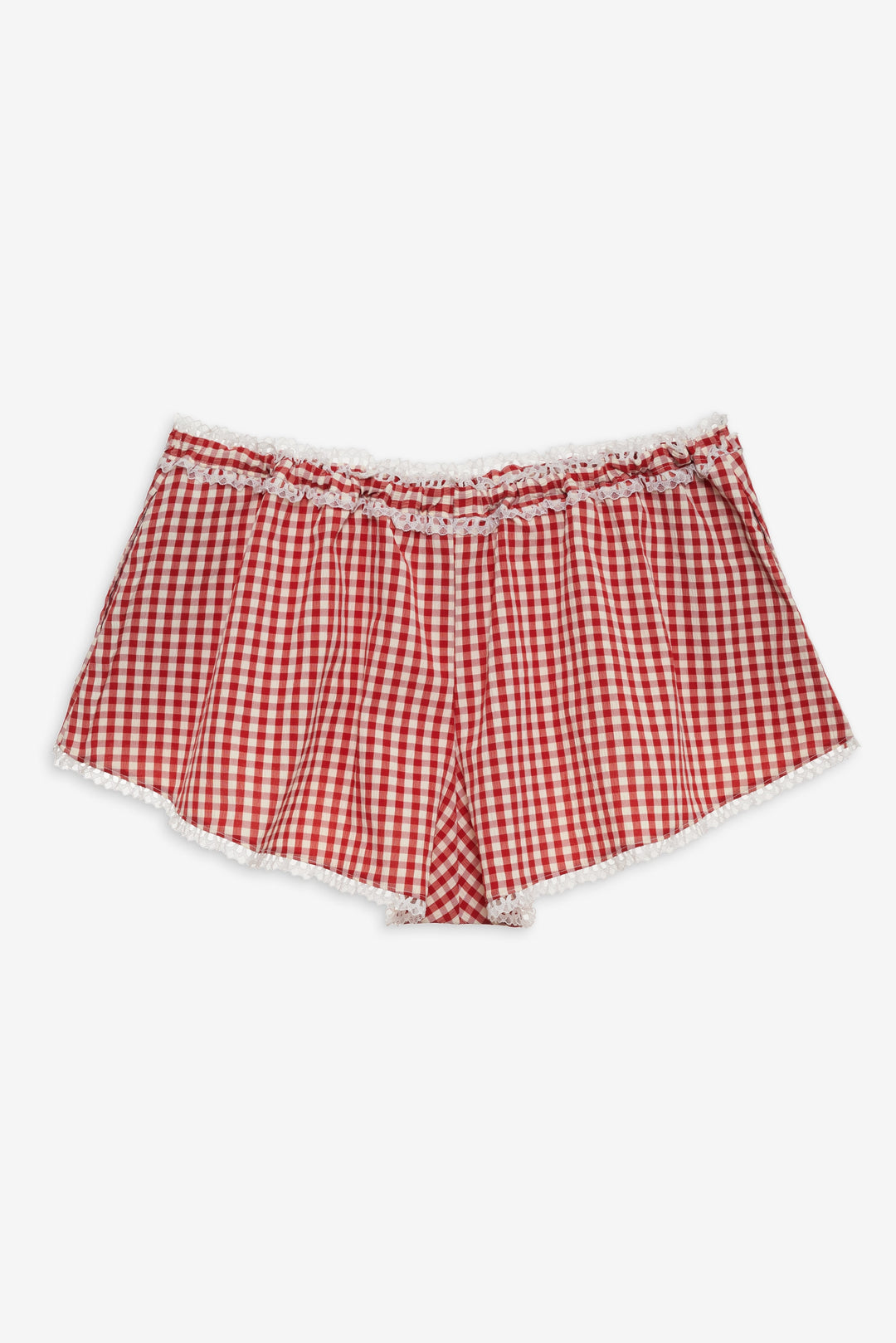 Women Scotch Bonnet Gingham Short - Red