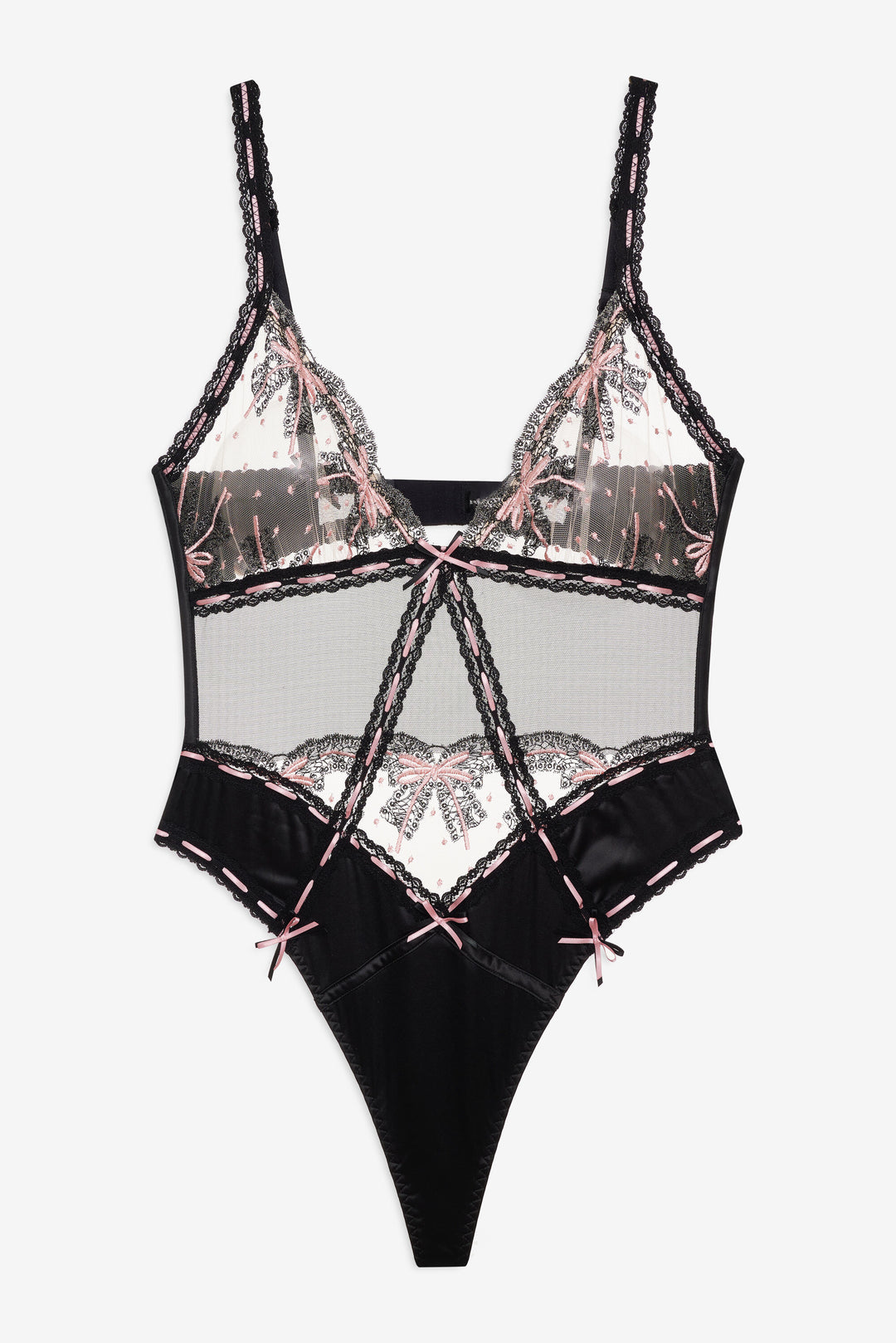 Women Love Letters Bodysuit - Black