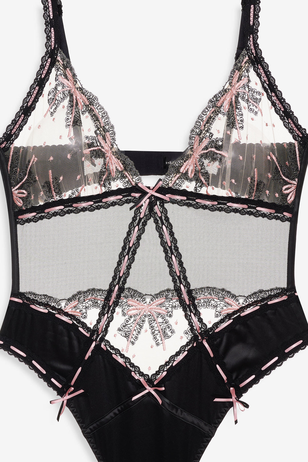 Women Love Letters Bodysuit - Black