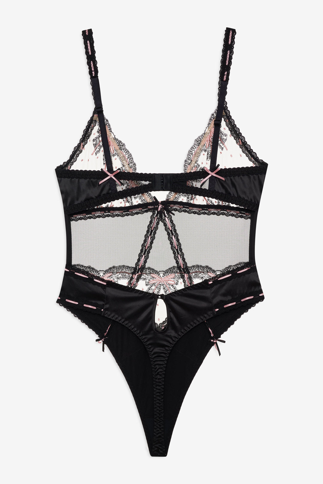 Women Love Letters Bodysuit - Black
