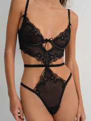 Women Papillion Teddy - Black