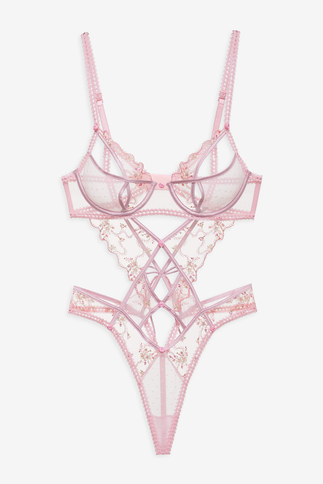 Women Dainty Daphne Teddy - Pink