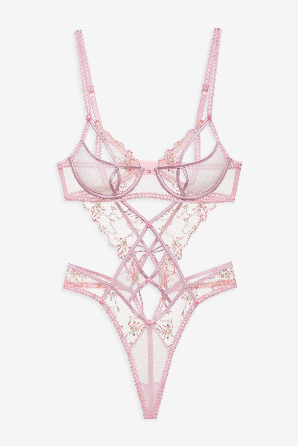 Women Dainty Daphne Teddy - Pink
