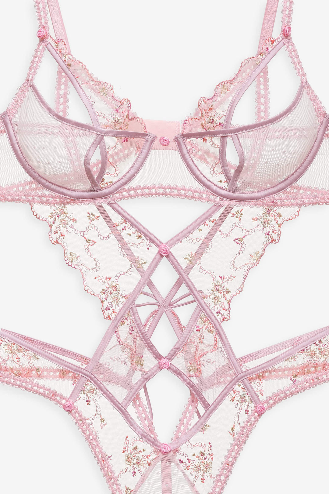 Women Dainty Daphne Teddy - Pink
