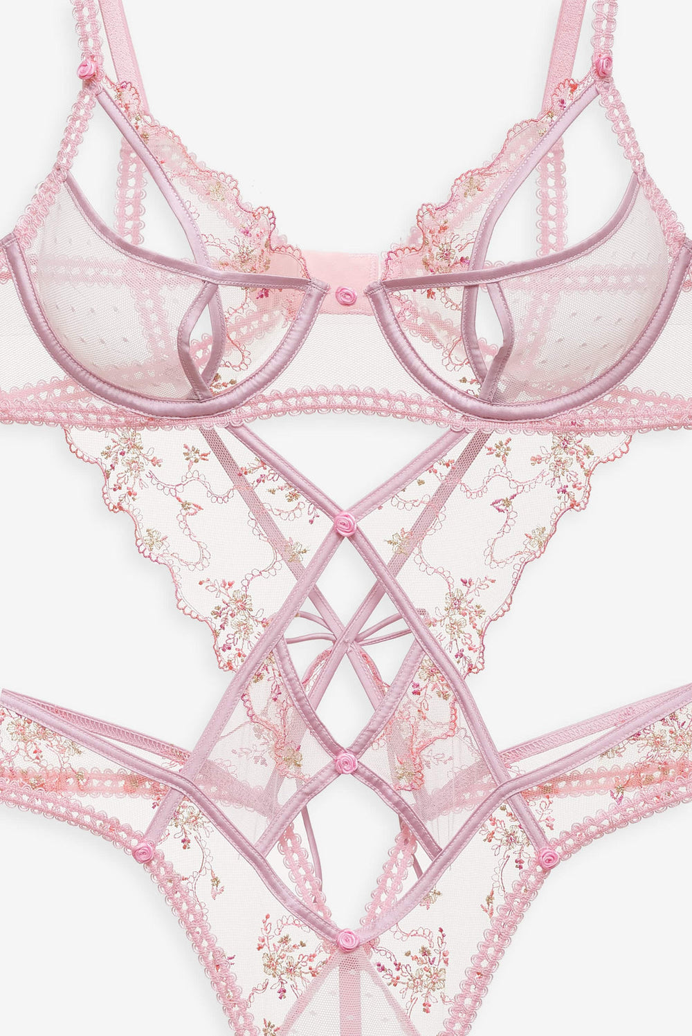 Women Dainty Daphne Teddy - Pink