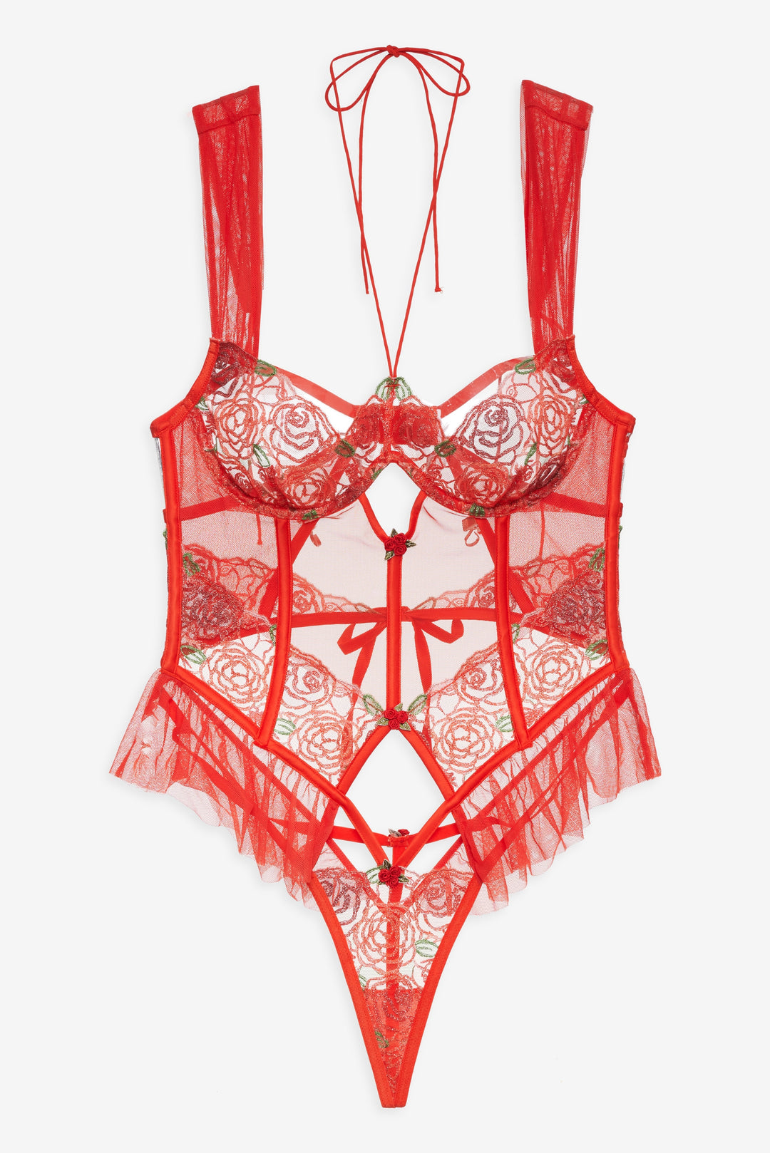 Women Gene Bodysuit - Red