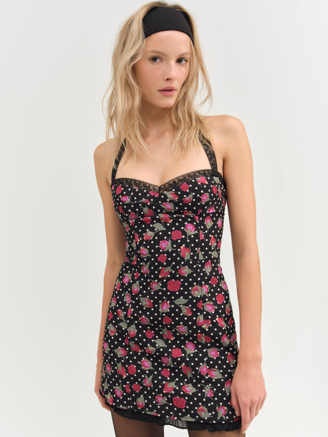 Women Betty Bud Mini Dress - Black