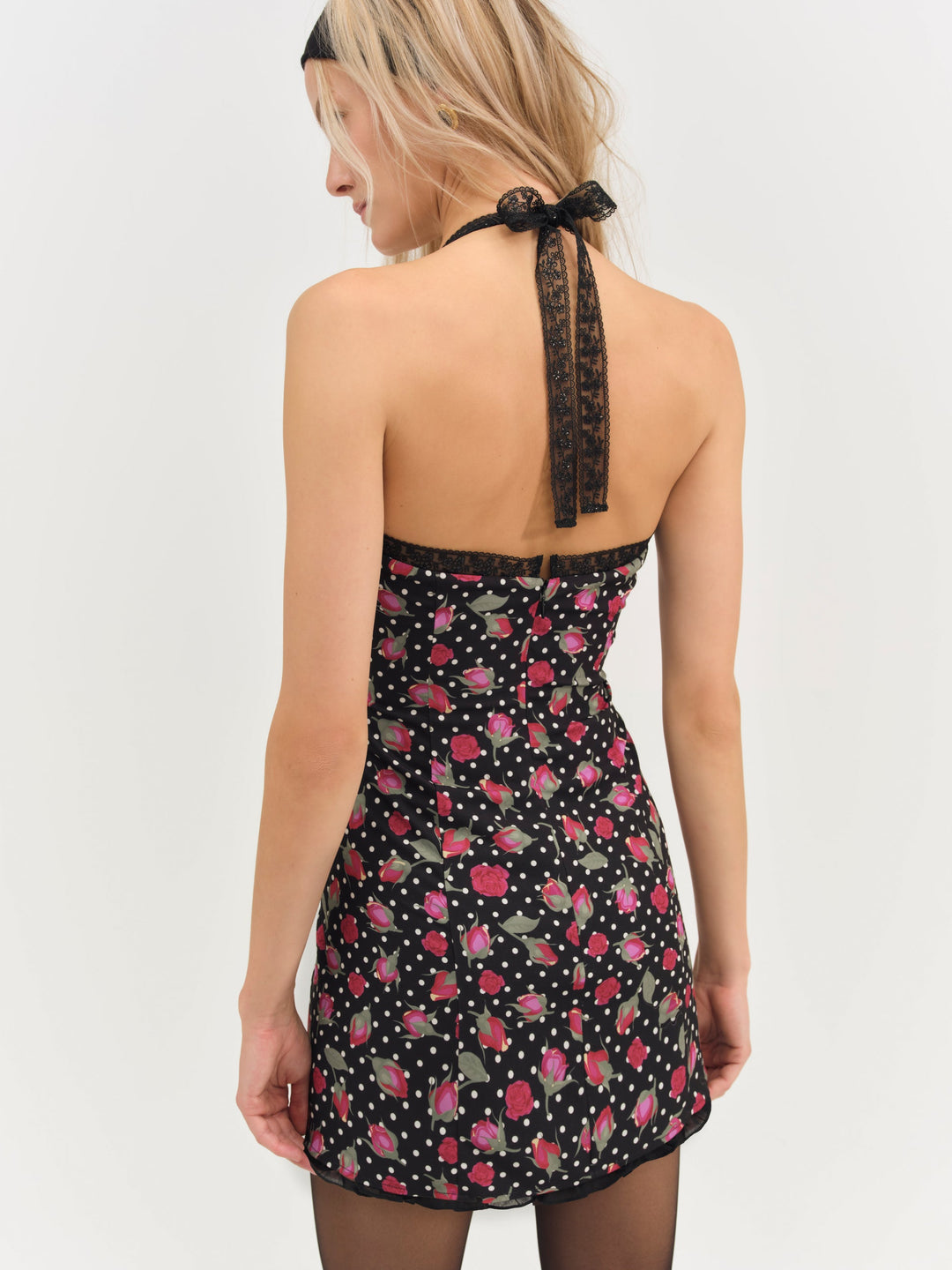 Women Betty Bud Mini Dress - Black