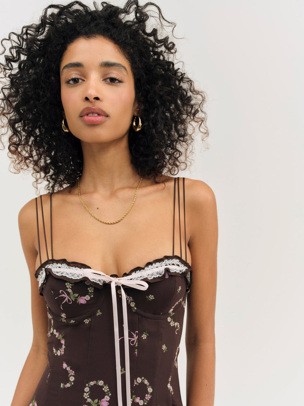 Women Kate Mini Dress - Brown