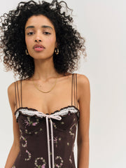 Women Kate Mini Dress - Brown