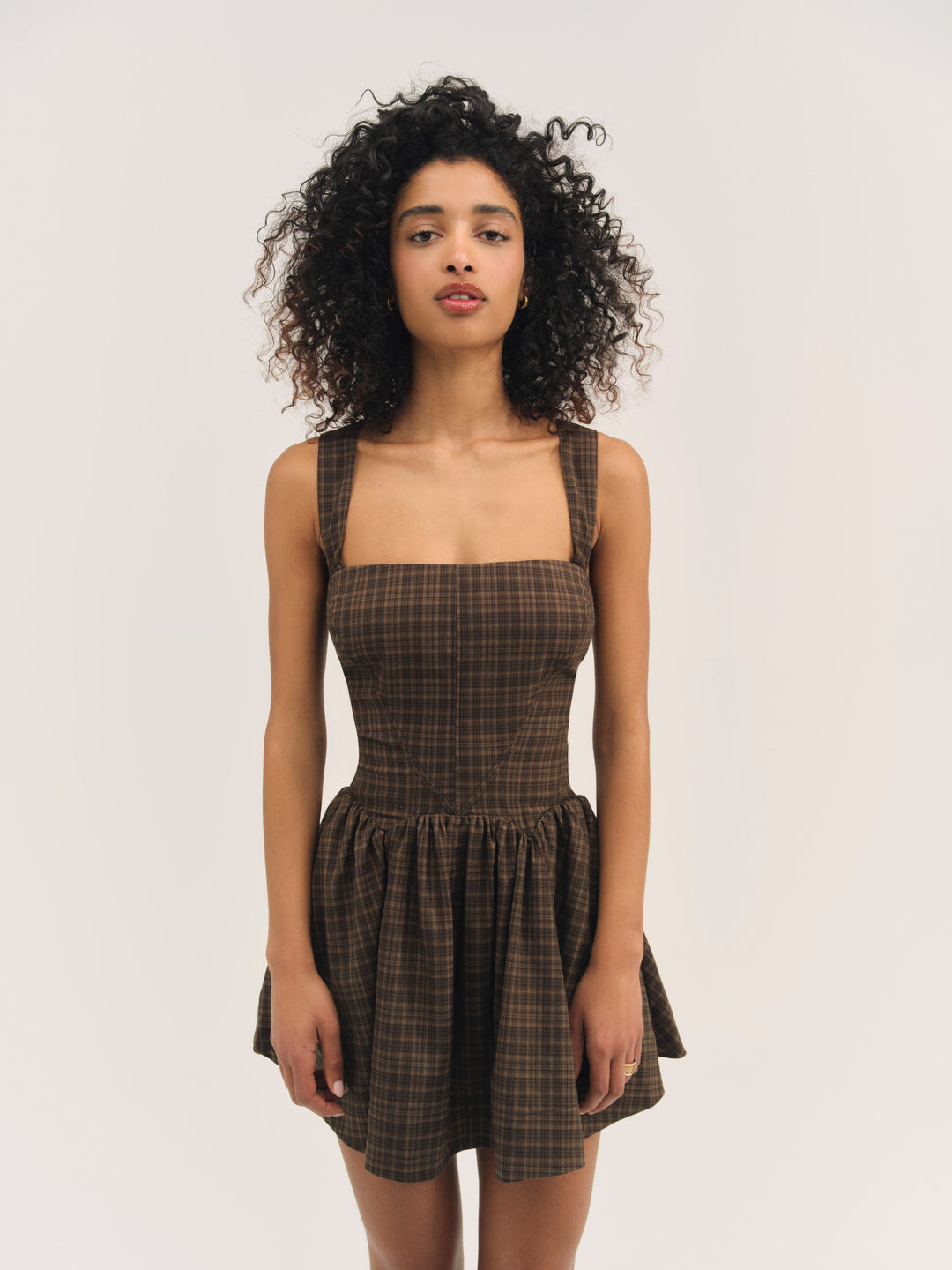 Women Ginny Mini Dress - Brown
