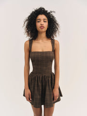 Women Ginny Mini Dress - Brown