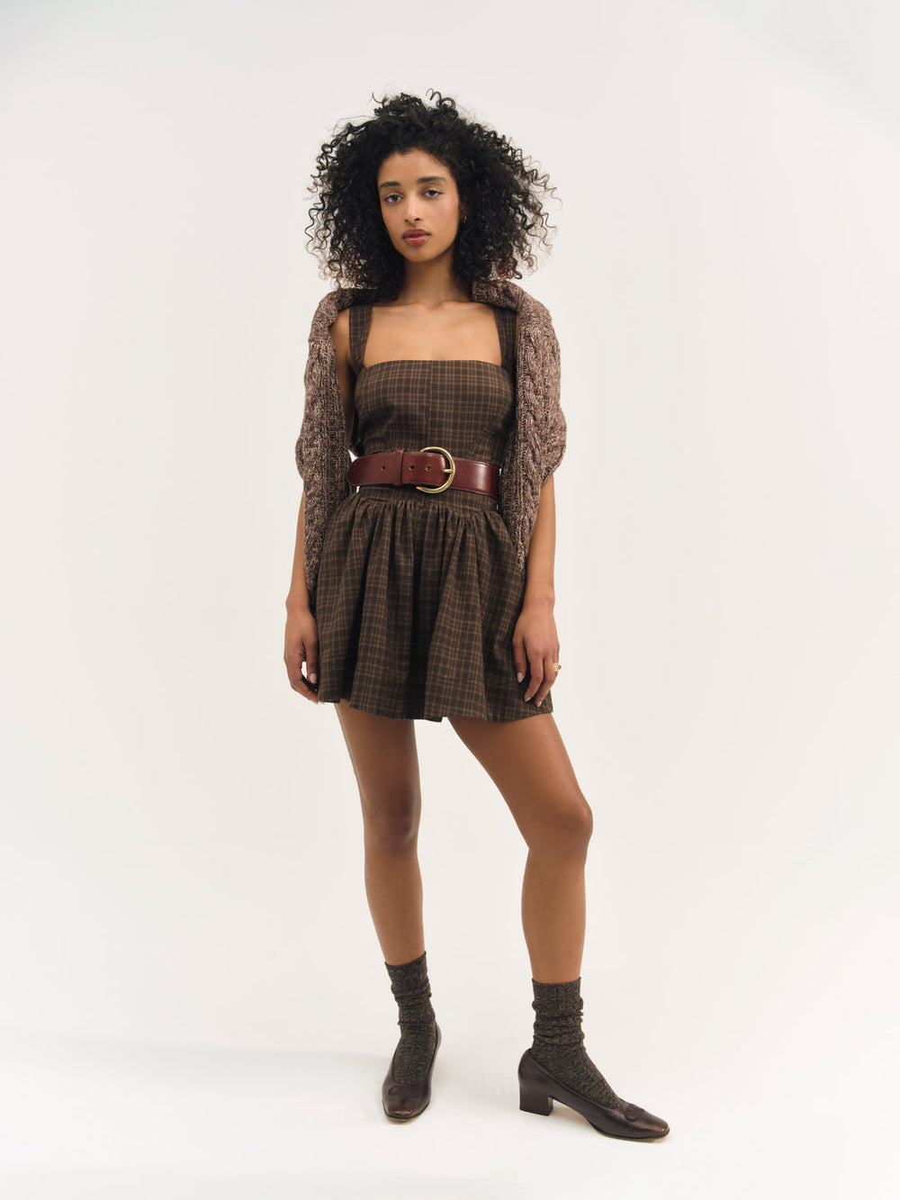 Women Ginny Mini Dress - Brown