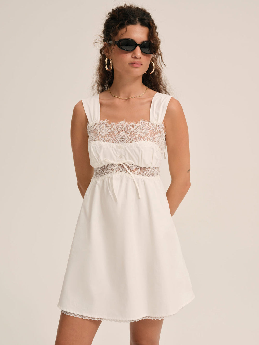 Women Marion Mini Dress - White