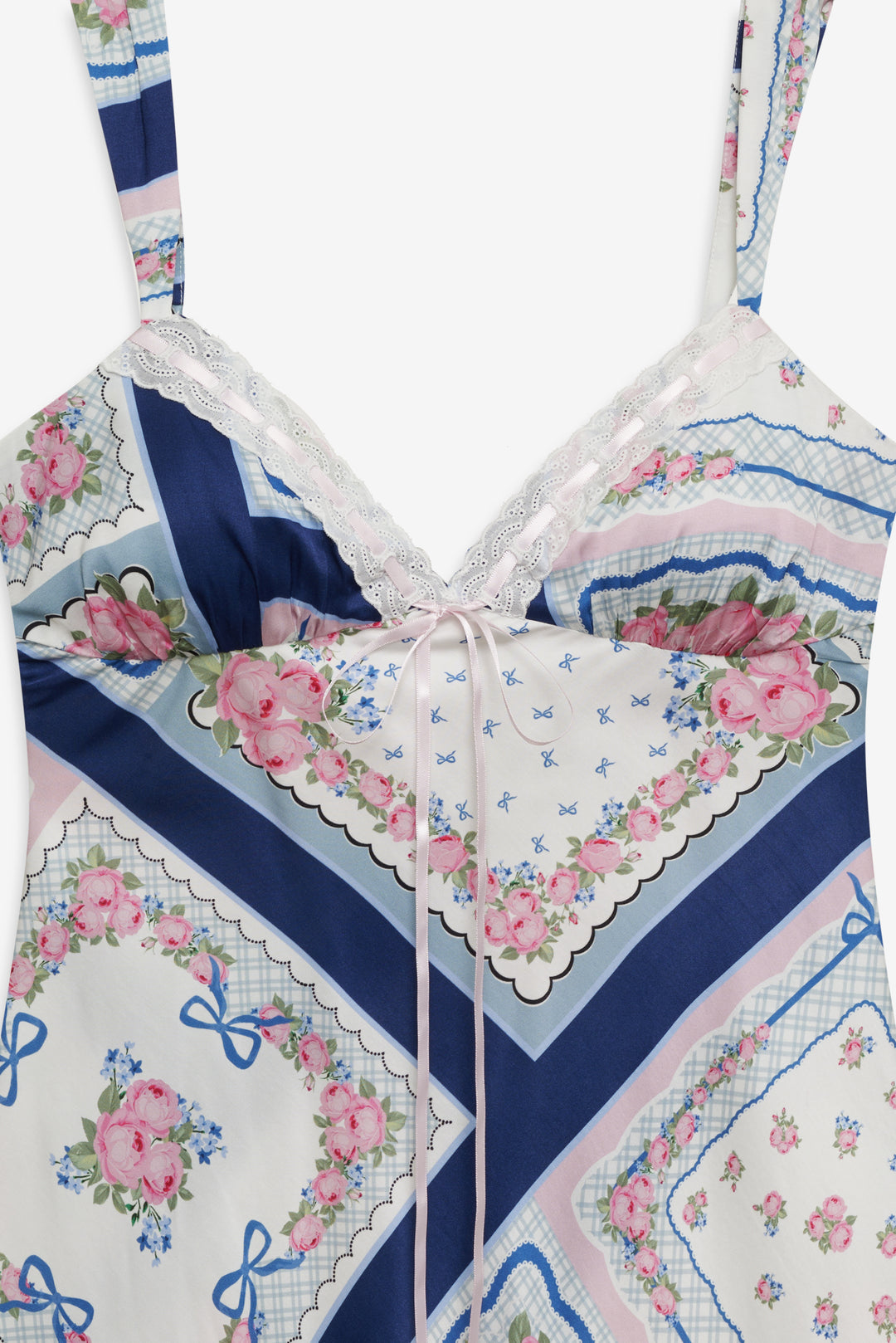Women Summer Scarf Mini Dress - Blue