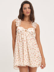 Women Poppy Mini Dress - White