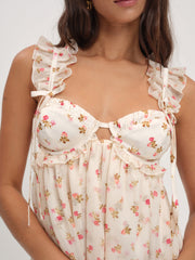 Women Poppy Mini Dress - White