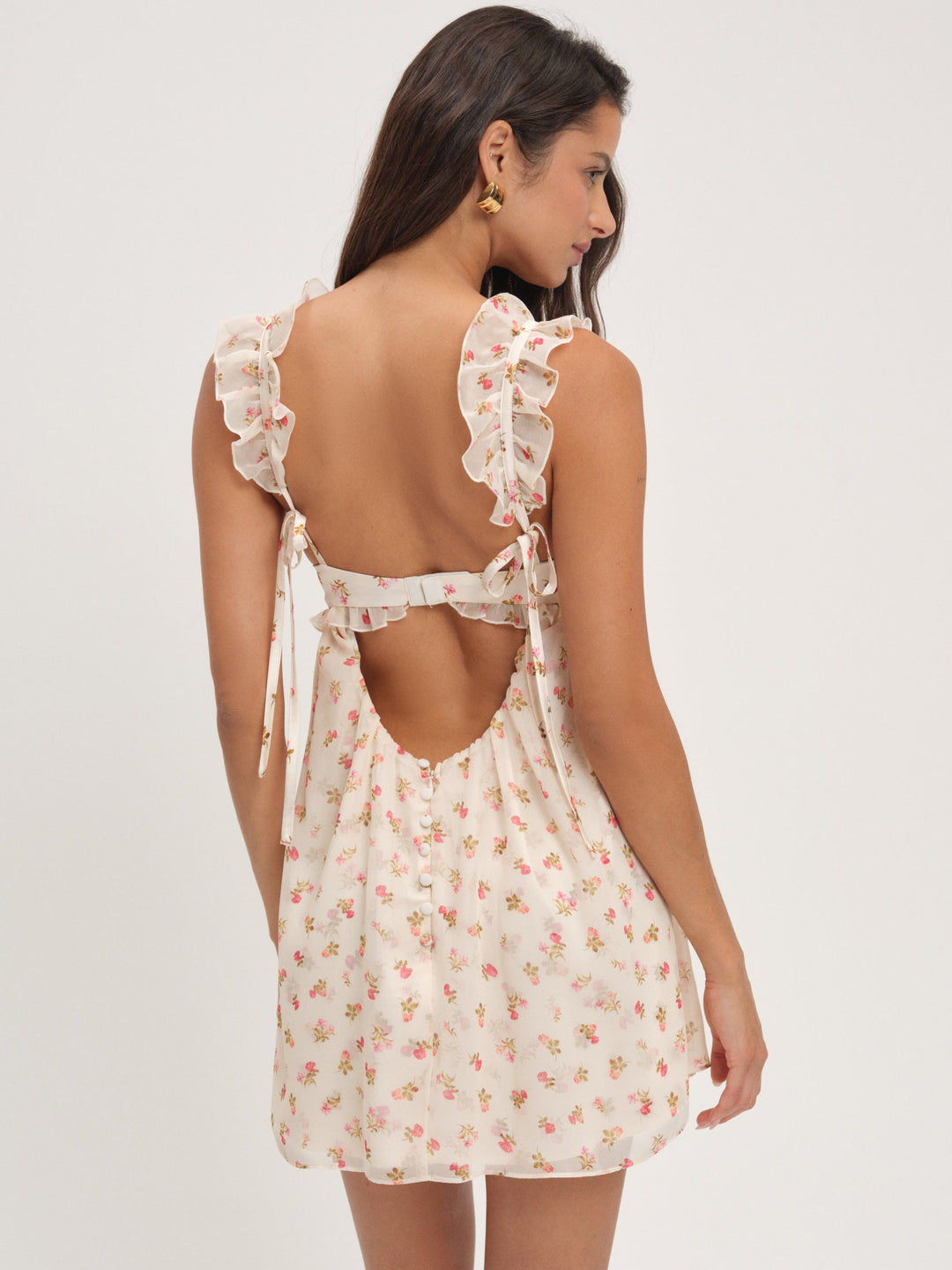Women Poppy Mini Dress - White