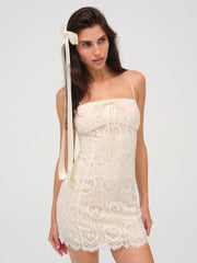 Women Claire Mini Dress - Cream