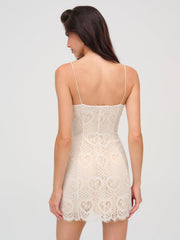 Women Claire Mini Dress - Cream