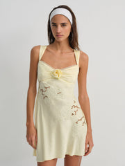 Women Claudia Mini Dress - Yellow