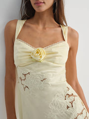 Women Claudia Mini Dress - Yellow