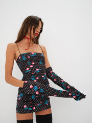 Women Posey Mini Dress - Black