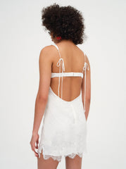 Women Allira Lace Mini Dress - White