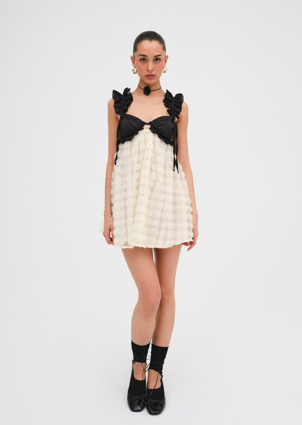 Women Poppy Mini Dress - Ivory