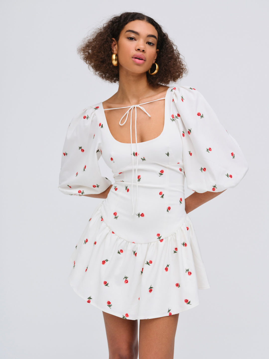 Women Talia Mini Dress - Cream