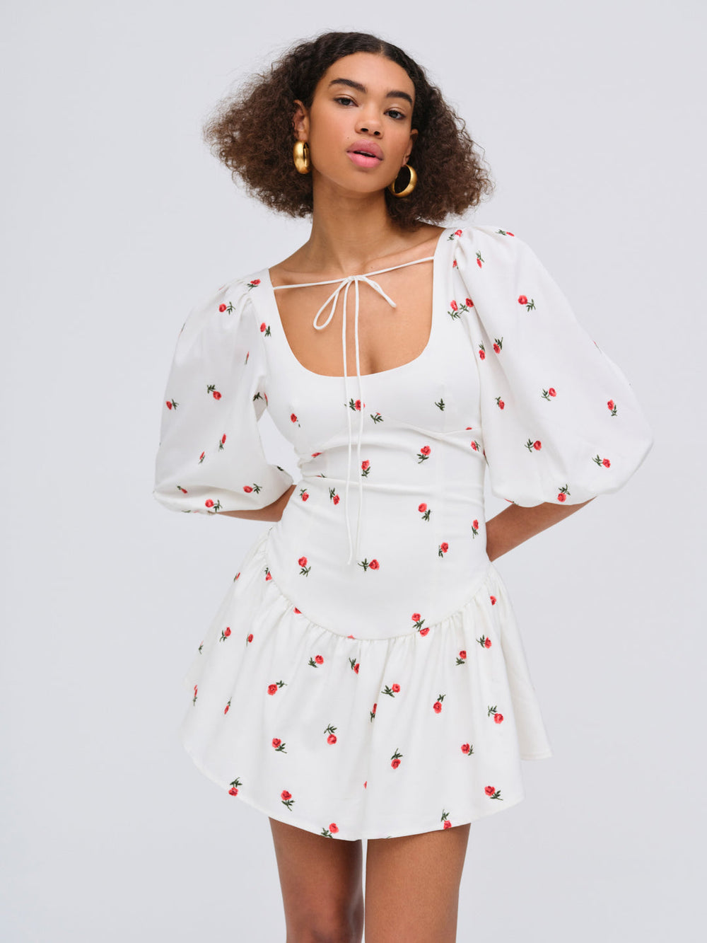 Women Talia Mini Dress - Cream
