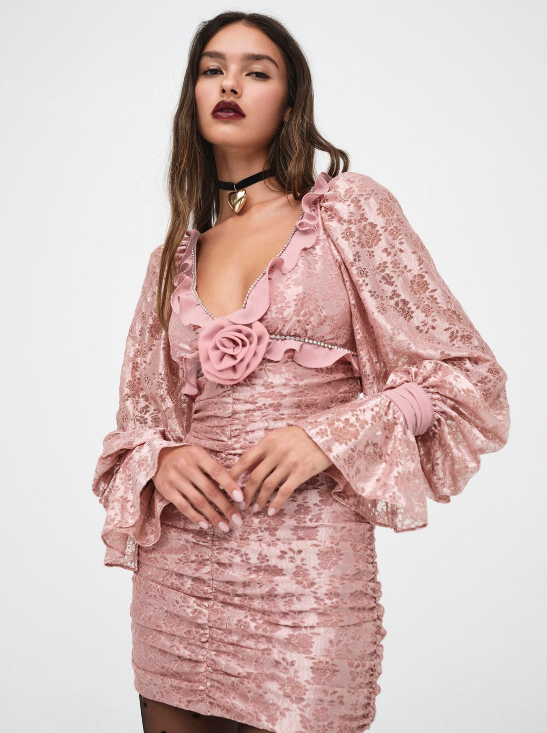 Women Shawn Mini Dress - Pink