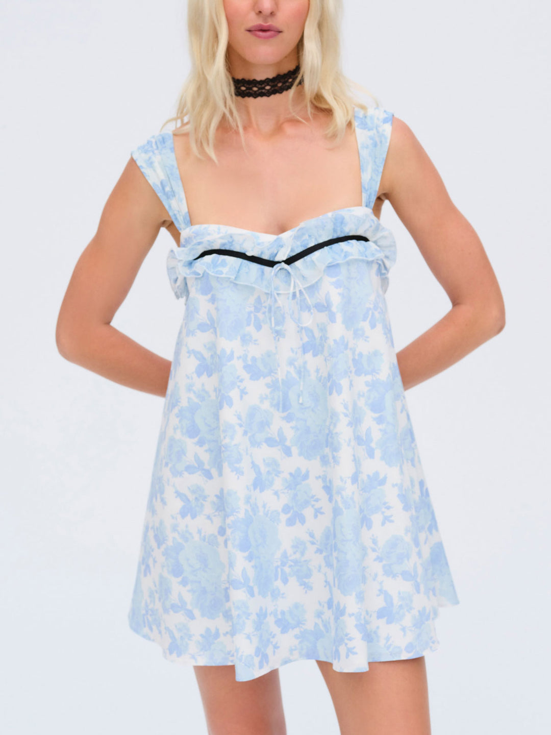 Women Oliver Mini Dress - Blue