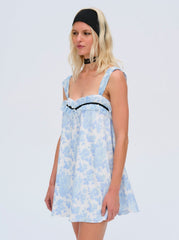 Women Oliver Mini Dress - Blue