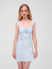 Women Claudia Mini Dress - Blue