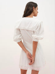 Women Mi Amore Embroidered Mini Dress - White