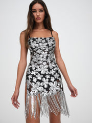 Women Colette Mini Dress - Silver