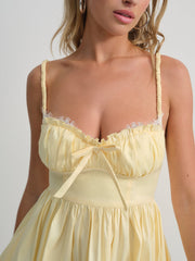 Women Doris Mini Dress - Yellow