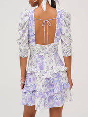 Women Rosalyn Mini Dress - Purple