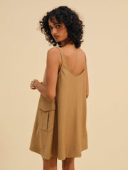 Women Elanah Mini Dress - CAMEL