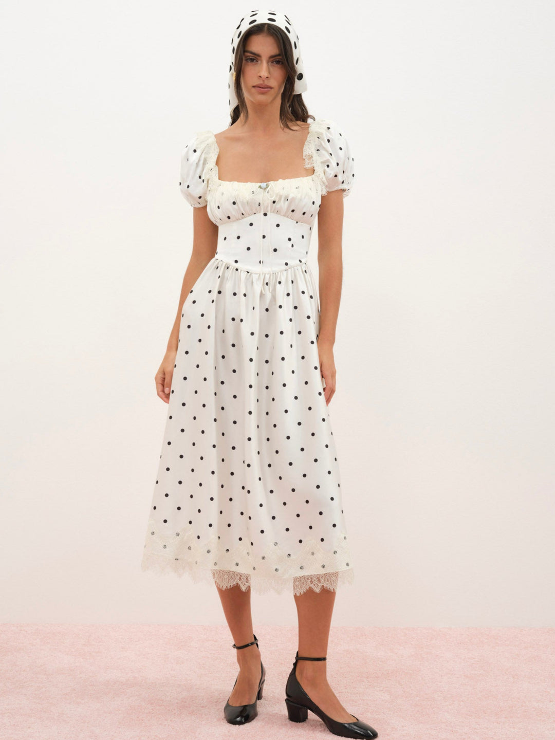 Women Ines Midi Dress - Cream