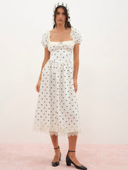 Women Ines Midi Dress - Cream